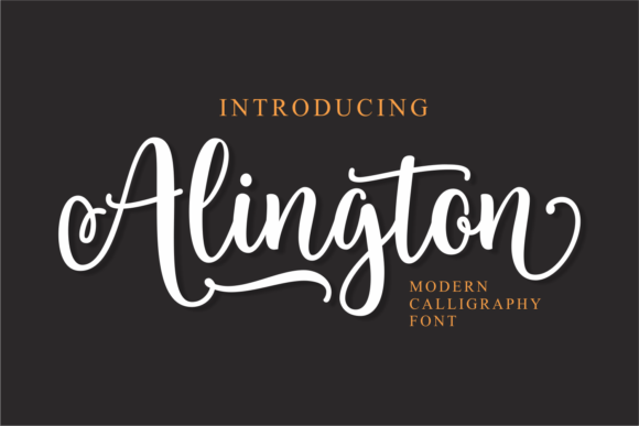 Alington: The Modern Script Typeface for Editorial Design