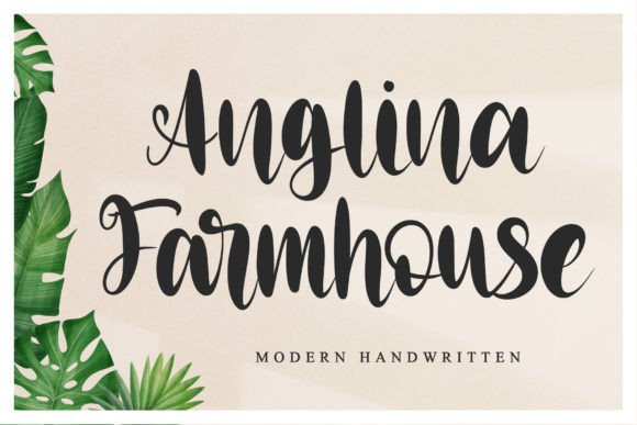 Anglina Farmhouse: A Sweet Script Font for Handmade Creations