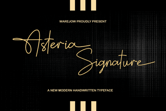 Asteria Signature: A Font That Elevates Brand Identity