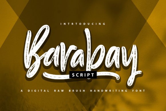 Barabay Font for Handmade Creations