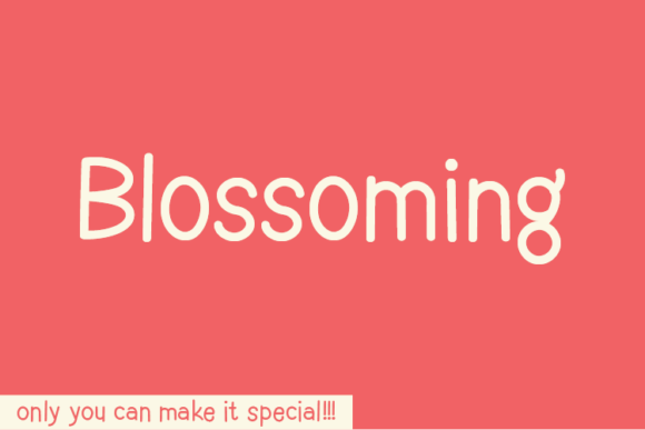 Blossoming Font for Clearer Campaign Messaging