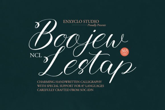 Boojew Lestap Font for Modern Branding and Marketing