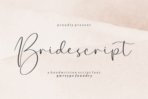 Bridescript: A Handwritten Typeface for Modern Editorial Design
