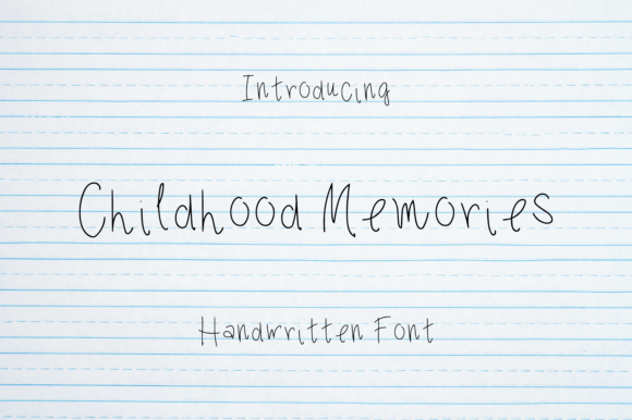 Childhood Memories: A Whimsical Typeface for Editorial Design