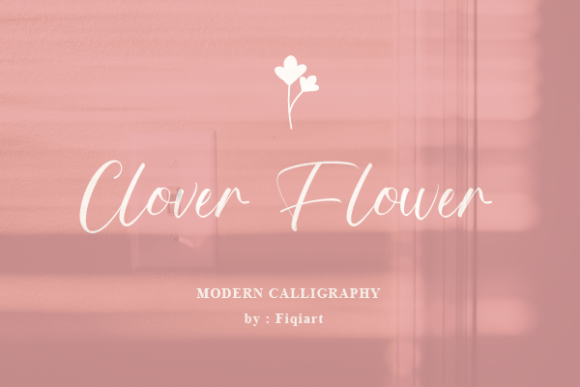 Clover Flower Font for Digital Creativity