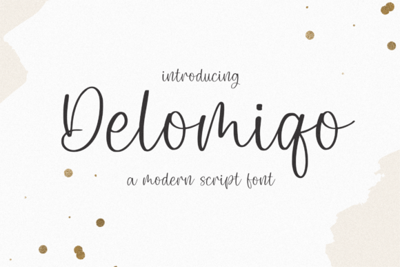 Delomiqo: A Modern Script Font for Creative Branding