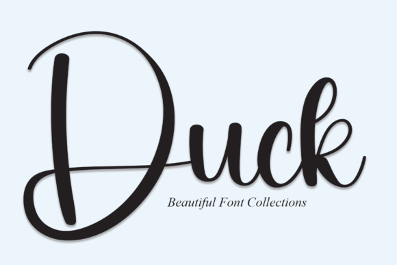 Duck: A Handwritten Script Font for Editorial Elegance
