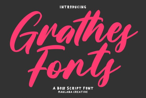 Grathes: The Bold Script Typeface That Transforms Handmade Products