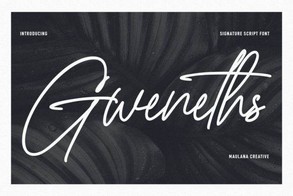 Gweneths Font for Campaign Creativity