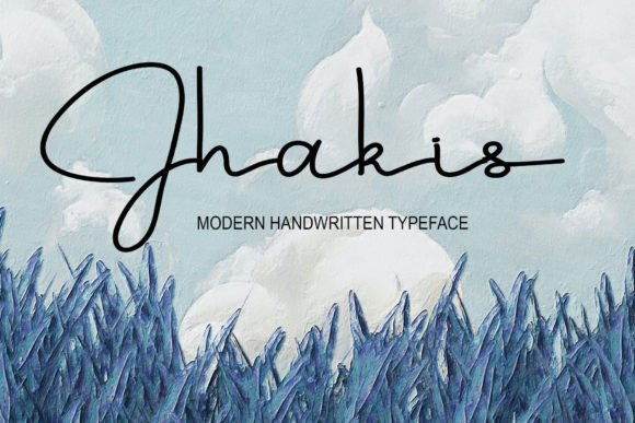Jhakis: A Handwritten Script Font for Modern Web Design