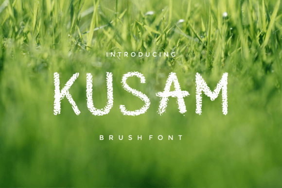 Kusam: A Bold Font for Handmade Creativity