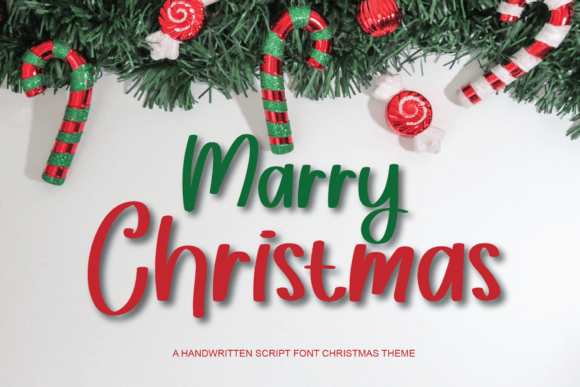 Marry Christmas Font for Editorial Design