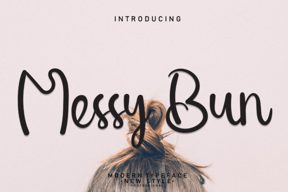 Messy Bun Handwritten Font for Web Design