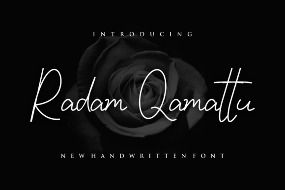 Radam Qamattu: A Romantic Typeface for Elegant Brand Identity