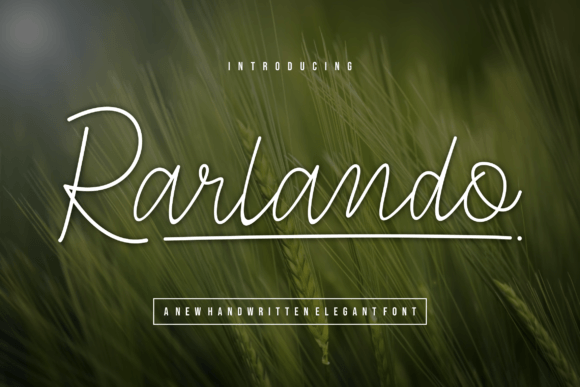 Rarlando: A Handwritten Font for Timeless Editorial Design