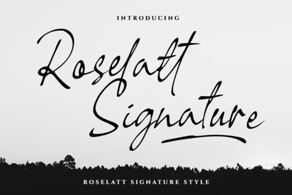 Roselatt: The Modern Signature Typeface for Editorial Design