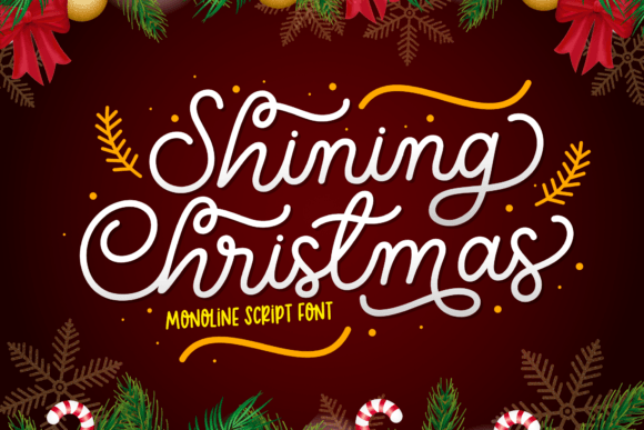 Shining Christmas: A Refined Script Font for Holiday Campaigns