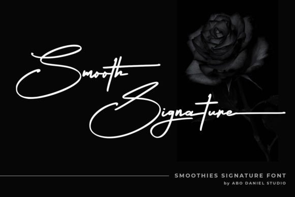 Smooth Signature Font for Web Design and Branding