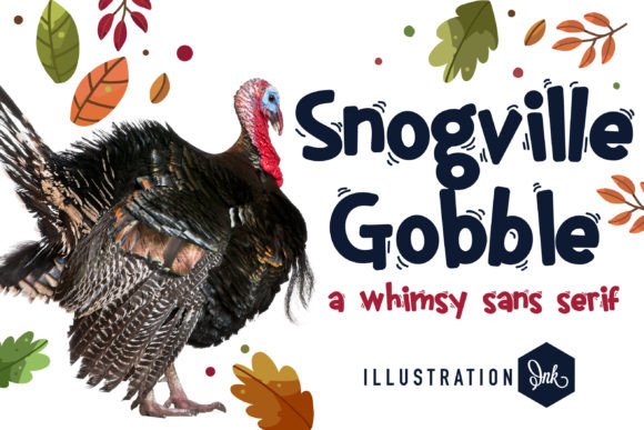 Snogville Gobble: A Whimsical Font for Editorial Design
