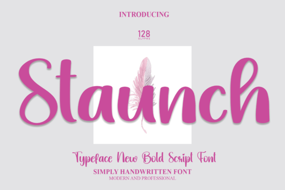 Staunch: The Handwritten Typeface That Elevates Editorial Design