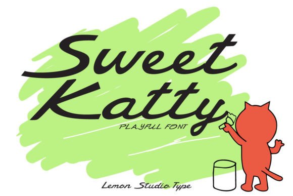 Sweet Katty: A Playful Script Font for Editorial Design