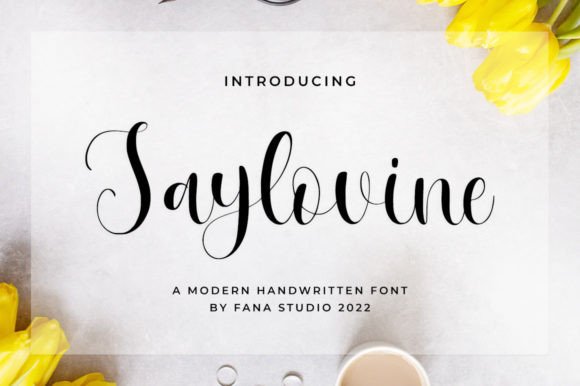 Upgrade Your Brand Identity with the Saylovine Typeface